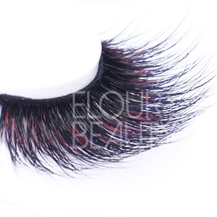 High quality colored 3D hollywood eyelashes EJ32